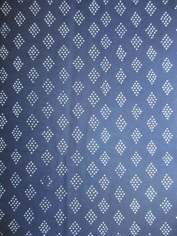 Diamonds pattern. Lan Yin Hua Bu Indigo. Diamonds pattern indigo artisanal pattern fabric textile handmade geometric design blue cotton