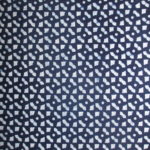 natural artisanal hand dyed blue and white indigo cotton fabric textile geometric pattern