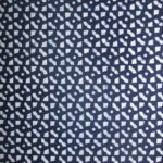 natural artisanal hand dyed blue and white indigo cotton fabric textile geometric pattern