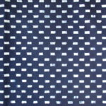natural artisanal hand dyed blue and white indigo cotton fabric textile geometric pattern