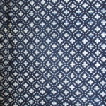 natural artisanal hand dyed blue and white indigo cotton fabric textile geometric floral pattern