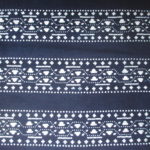 natural artisanal hand dyed blue and white indigo cotton fabric textile traditional geometric pattern