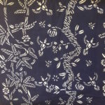 indigo fabric textile blue and white pattern design artist collaboraiton