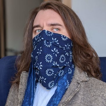 Bluehanded Natural Indigo Face Scarf