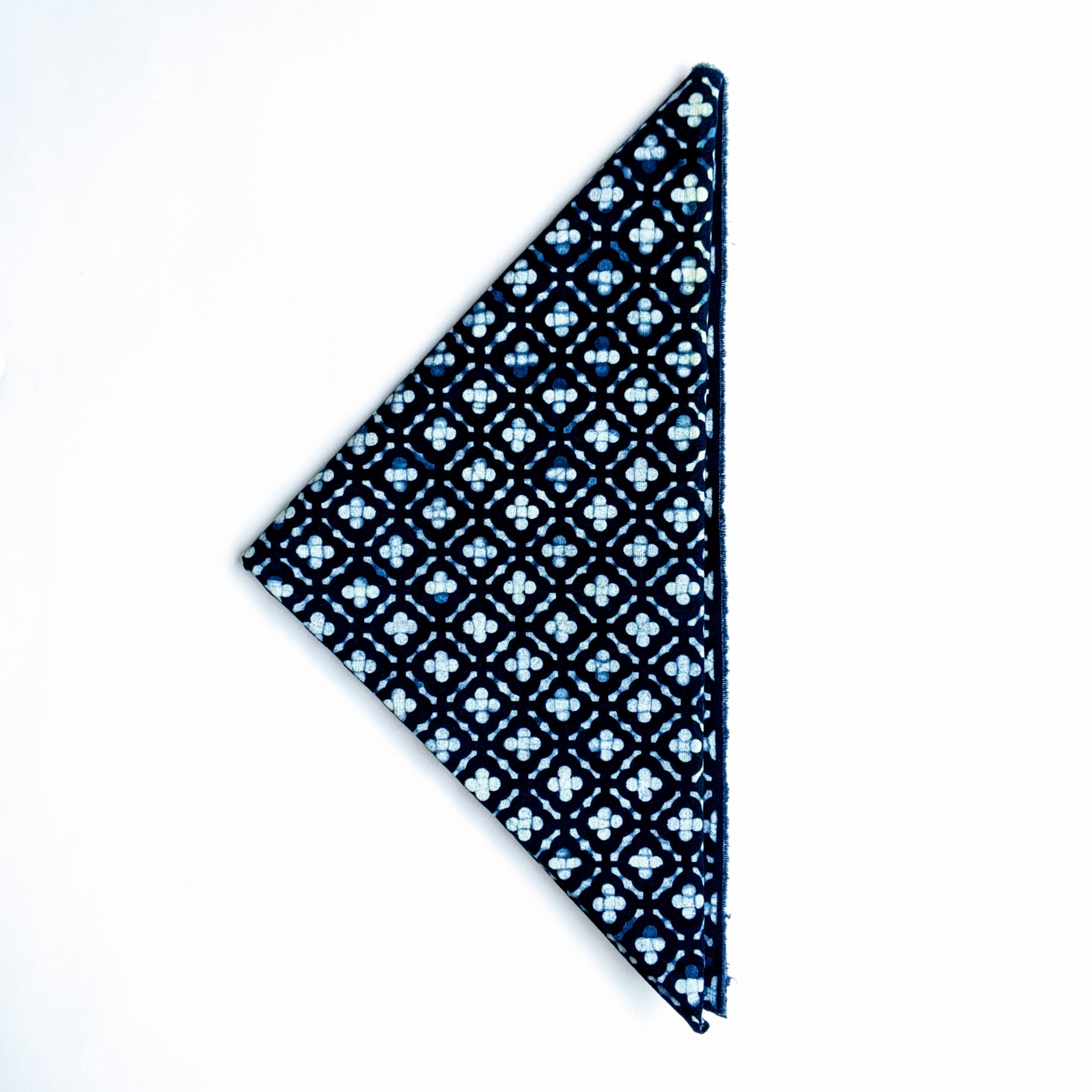 natural indigo cotton bandana scarf