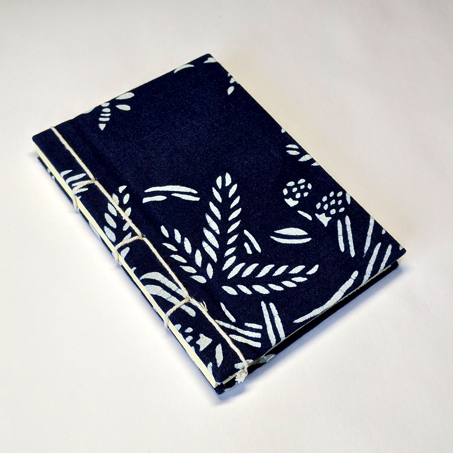 A6 Journal indigo fabric