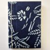 A6 indigo fabric covered hand bound journal